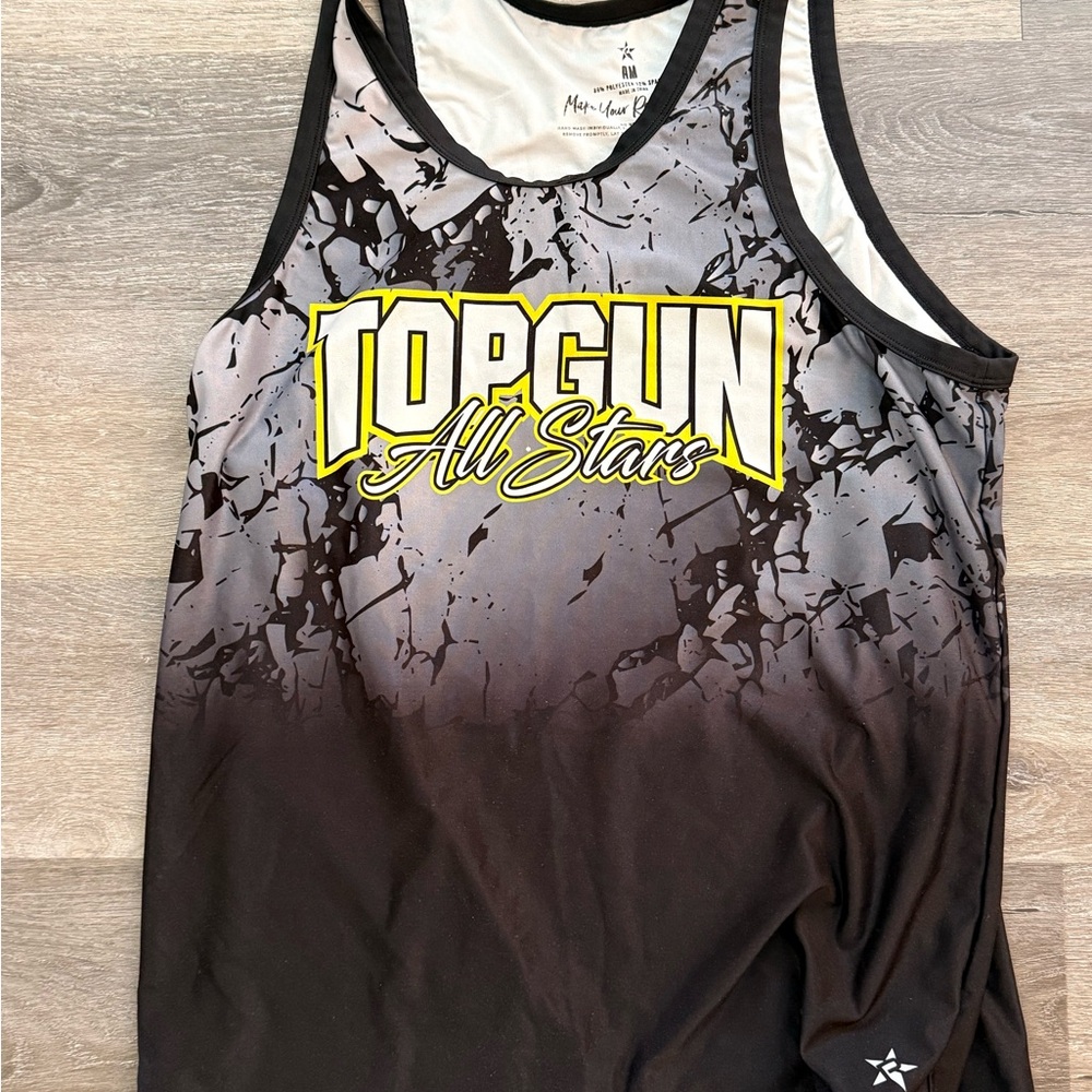 Women's Black and Gray Tank Top